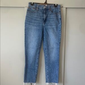 Madewell Blue Ankle Jeans